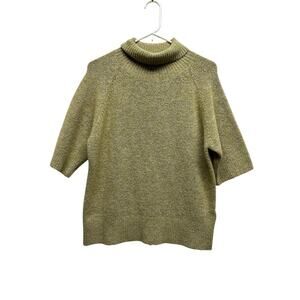 Vtg‎ Women Mohair Blend Short Sleeve Turtleneck L Fall Old Money Jones New York